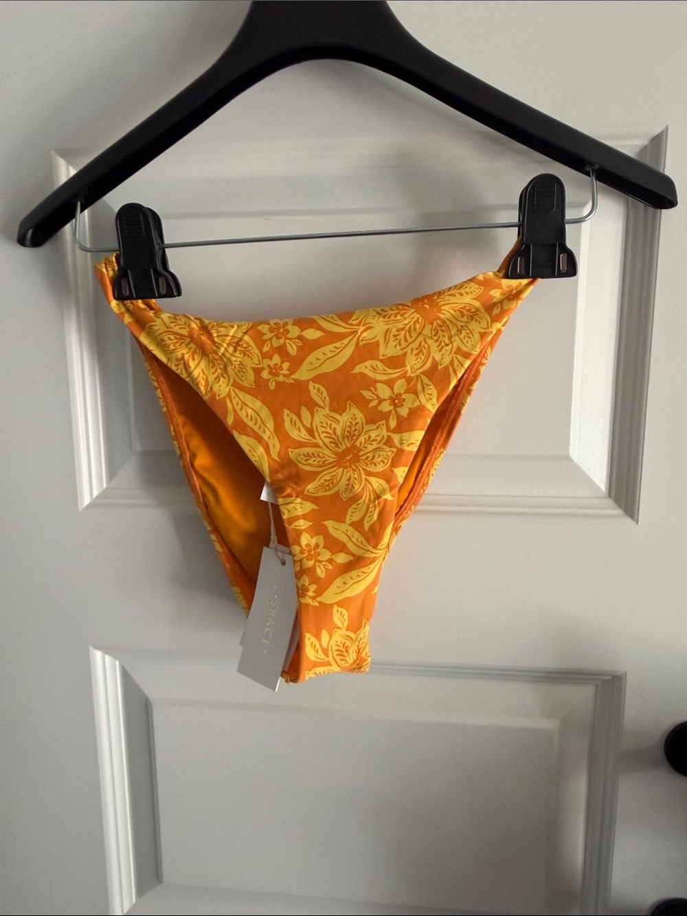L*space Leilani Orange Floral Bottoms - Vibrant Floral Bikini Bottom small